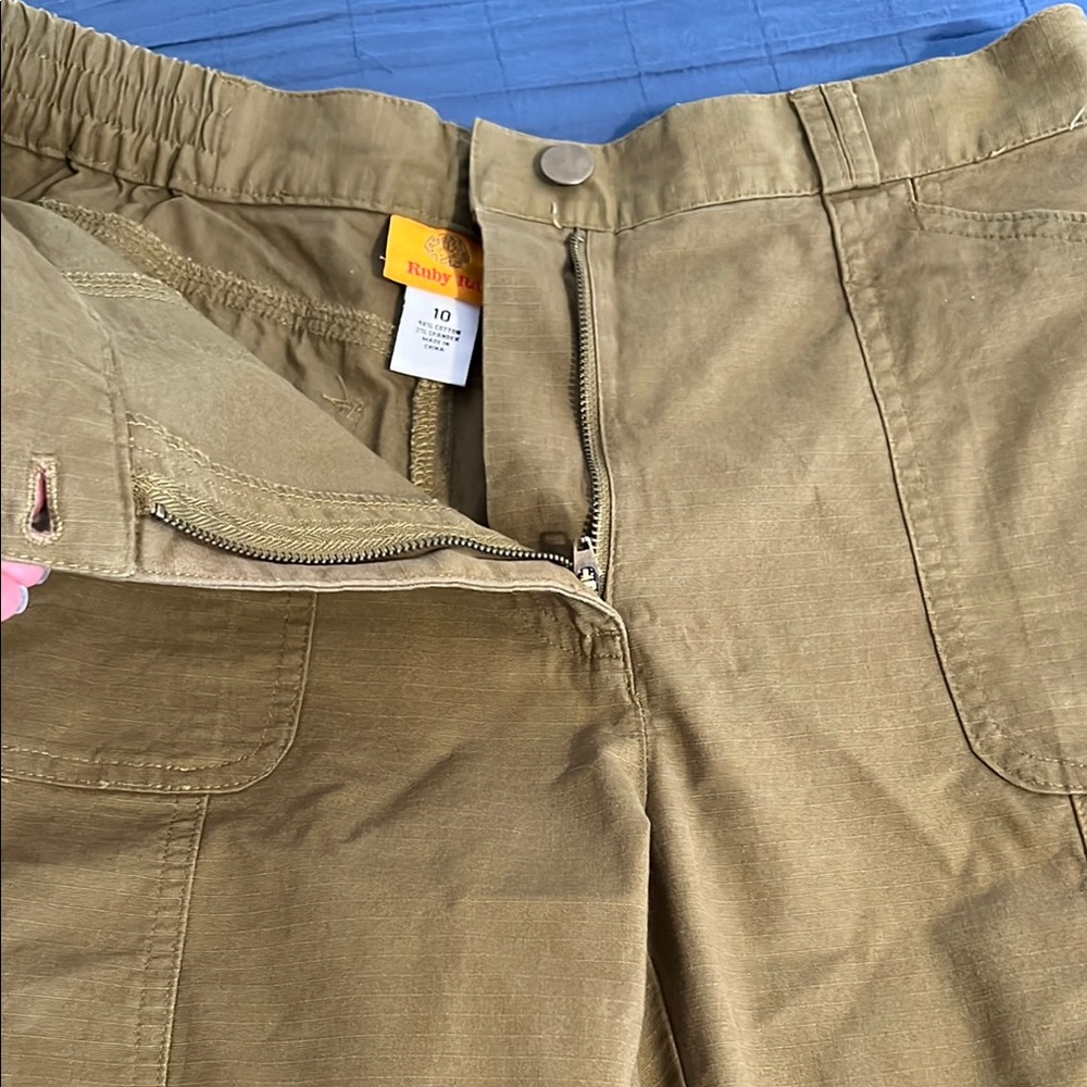 Ruby Rd Green Ankle Cropped Pants - Picture 4 of 6